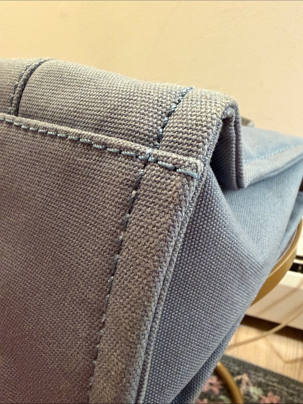 Marc Jacobs medium The Tote Handbag in blue slate - Picture 9 of 10